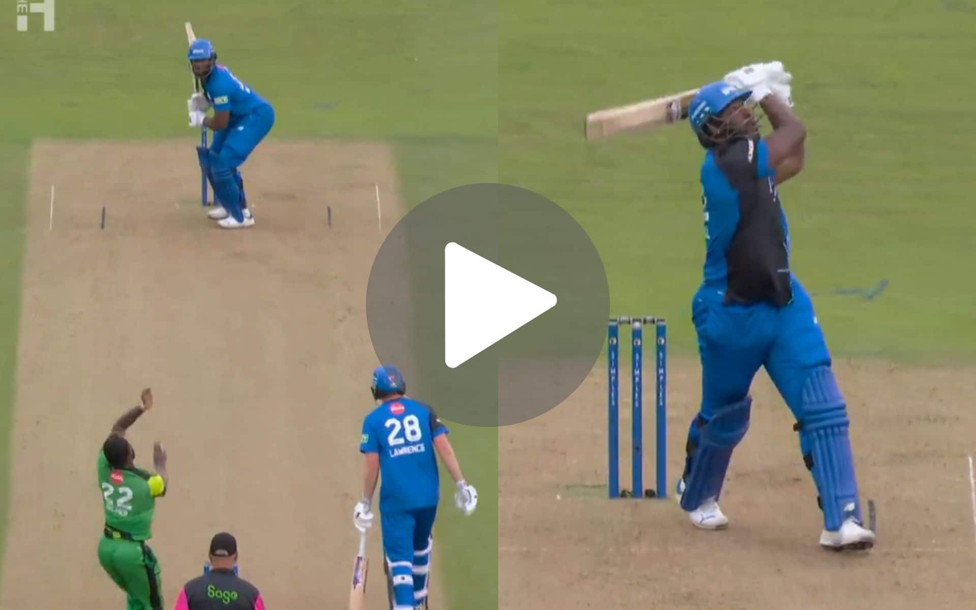 [Watch] Andre Russell Slaps Jofra Archer In His Hundred Debut With A Sumptuous Six